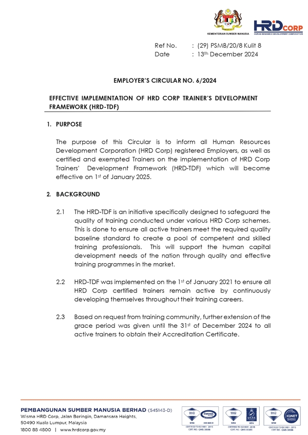 Employer's Circular No. 6/2024